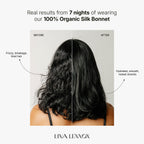 Organic Silk Hair Bonnet Onyx Black