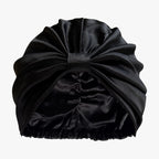 Organic Silk Hair Bonnet Onyx Black