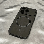 Luxury Wood Grain Magsafe Shockproof iPhone Case