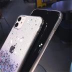 Cute Gradient Sequins Clear Glitter iPhone Case