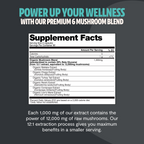Organic Mushroom Complex Supplement Capsules