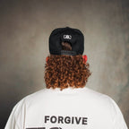 ‘7’ Premium SnapBack - Black/White