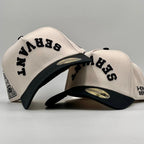 ‘SERVANT’ Premium SnapBack - Cream/Black